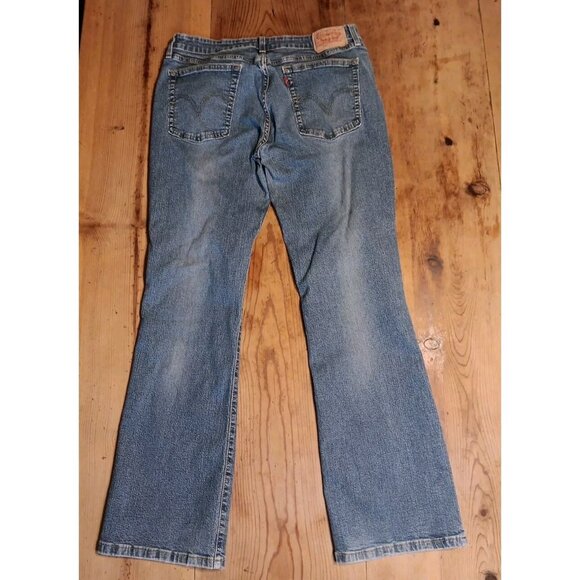 Levis 518 Juniors 13 Blue Super Low Stretch Bootcut Jeans Medium Wash - Picture 1 of 7